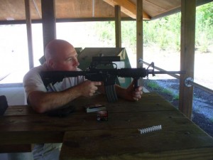 David Cobb Shooting the M-16