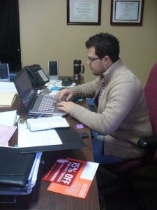 Pastor Jared at Work